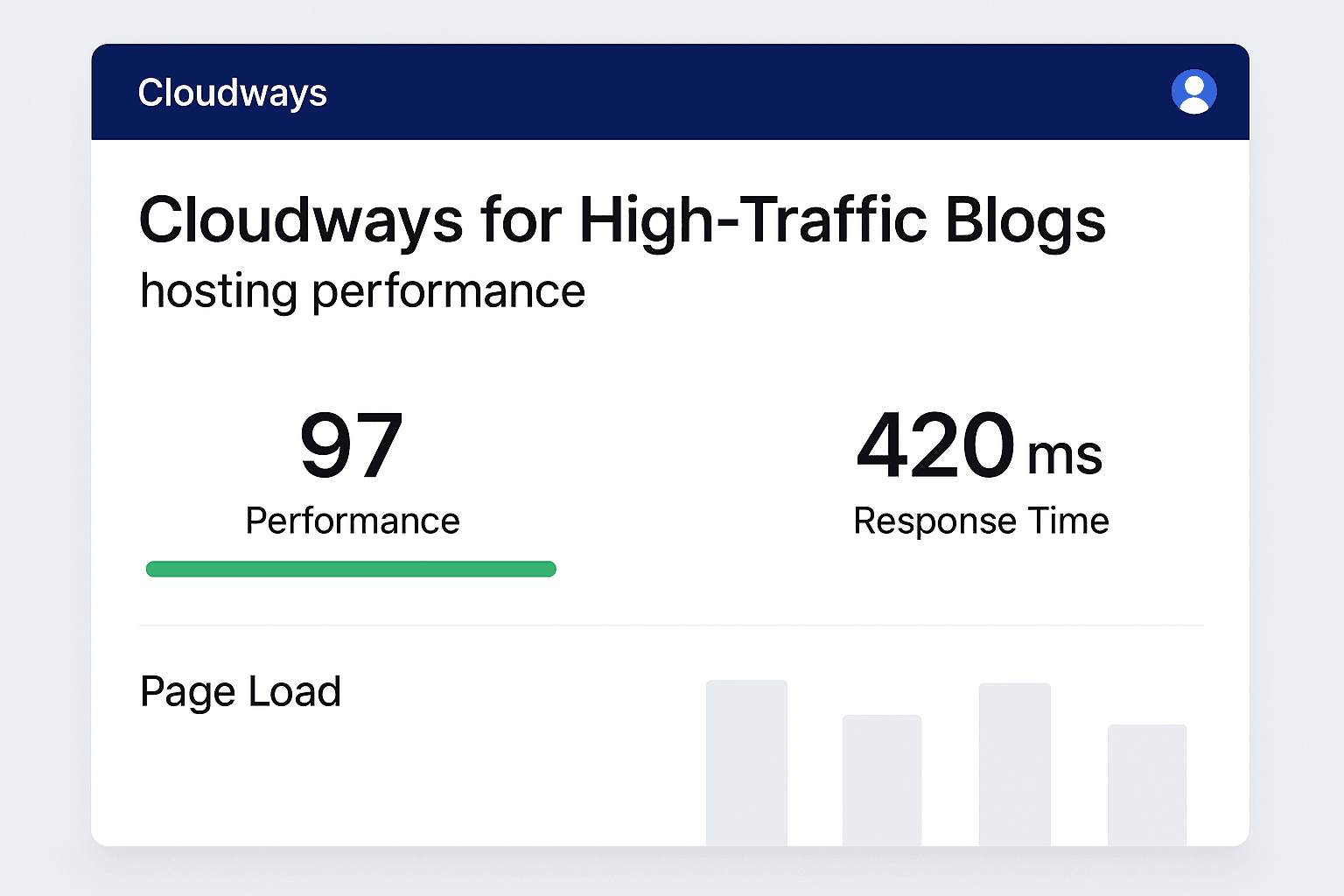 Cloudways for High-Traffic Blogs hosting performance